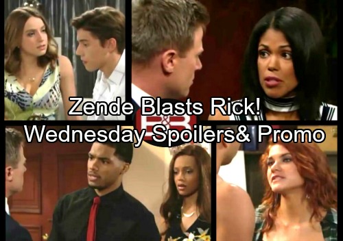 The Bold and the Beautiful Spoilers: Zende Gives Rick a Stern Warning, Maya’s Fears Grow – Thomas and Sally Heat Up