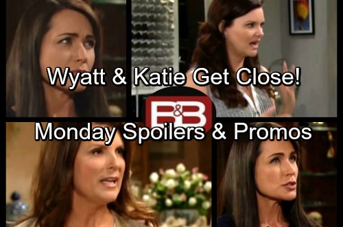 The Bold and the Beautiful Spoilers: Monday, June 26 - Wyatt and Katie Connect - Quinn and Ridge Fight Love, Sheila Persists