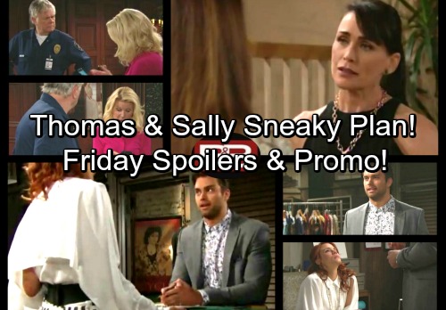 The Bold and the Beautiful Spoilers: Friday, June 30 - Sheila Makes Guilty Quinn Squirm – Thomas and Sally's Sneaky Plan