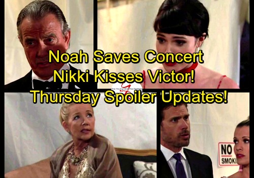 The Young and the Restless Spoilers: Thursday, July 13 Updates - Noah Saves the Day, Nick’s Sabotage Fails – Victor and Nikki Kiss