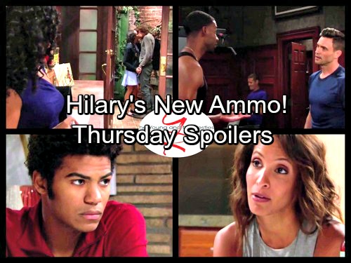 The Young and the Restless Spoilers: Thursday, September 7 - Hilary's New Ammo – Jordan Blasts Cane – Lily Crushes Charlie