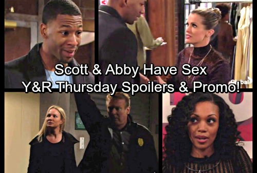 The Young and the Restless Spoilers: Thursday, November 16 - Scott and Abby Regret Sex – Chelsea Insane Over Hilary Exposure