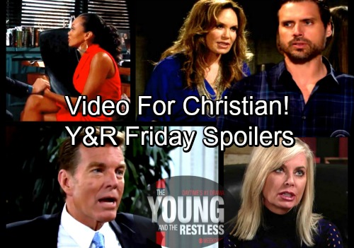 The Young and the Restless Spoilers: Friday, March 2 – Anita's Video For Christian - Jack and Ashley’s Calamity – Hilary's Secret