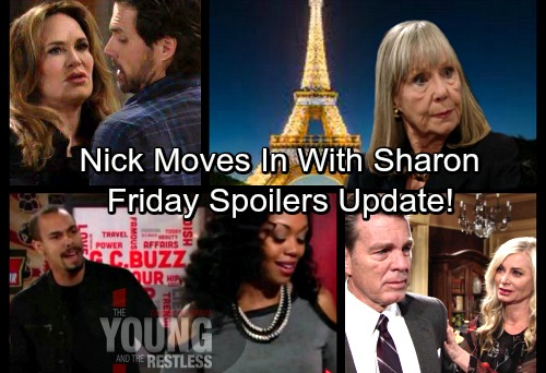 The Young and the Restless Spoilers: Friday, March 2 Update – Dina's Lost in France – Nick Moves In With Sharon