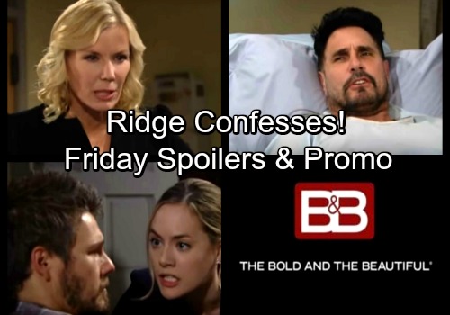 The Bold and the Beautiful Spoilers: Friday, March 30 – Guilty Liam Convinces Hope – Ridge Confesses To Shooting