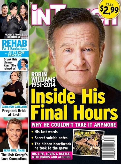 Robin Williams Secret Suicide Note (Photo)