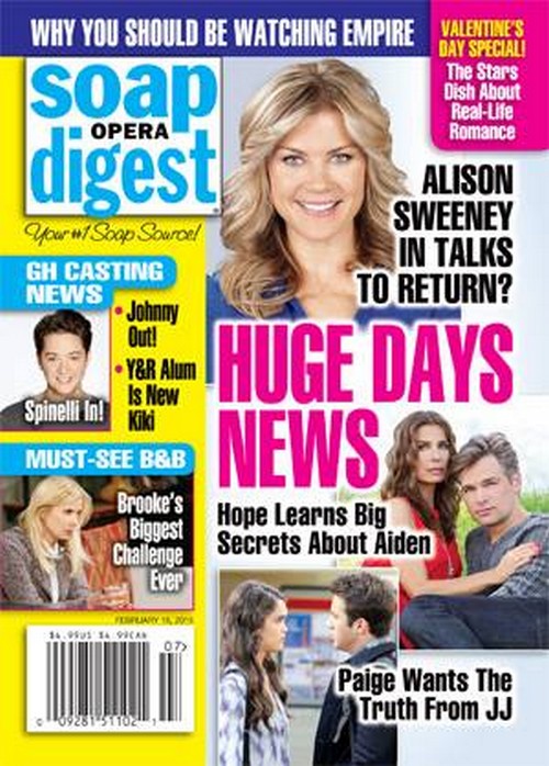 'Days of Our Lives' Spoilers: Alison Sweeney On Sami Brady’s DOOL Return – “It’s Not Definite"