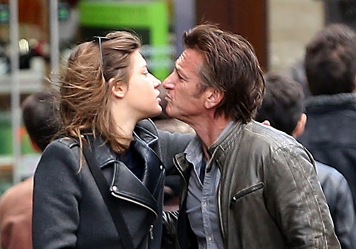 Sean Penn Caught Cheating: Kissing French Actress Adele Exarchopoulos in Paris as Charlize Theron Fumes At Home! (PHOTOS)