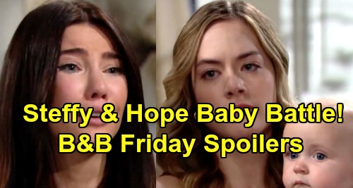 The Bold and the Beautiful Spoilers: Friday, August 9 - Hope & Steffy Clash Over Beth Handoff - Ridge Turns Anger Onto Flo & Zoe