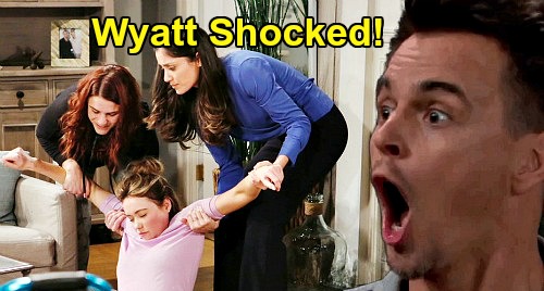 The Bold and the Beautiful Spoilers: Thursday, April 23 Recap - Wyatt Returns Home To Shocking Scene - Flo Still Out Cold