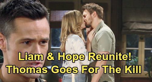 The Bold and the Beautiful Spoilers: Thomas Won’t Stand for Liam & Hope’s Reunion – Death Threat Turns Real?