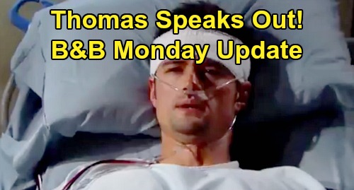 The Bold and the Beautiful Spoilers: Monday, September 2 Update – Thomas Tells His Side of Story – Sally Takes a Risk