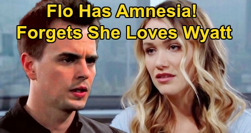 The Bold and the Beautiful Spoilers: Flo Has Amnesia from Head Injury – Can’t Remember Sally’s Scam or Love for Wyatt?