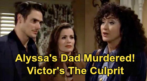 The Young and the Restless Spoilers: Did Victor Kill Alyssa’s Loan Shark Dad, AJ – Adam Blackmails Father Over Murder?