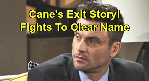 The Young and the Restless Spoilers: Cane's Final Storyline Revealed - Fights to Clear Name, Sets Up Daniel Goddard's Exit