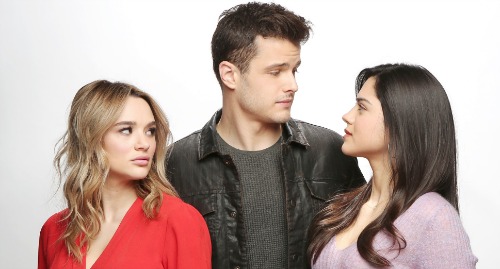 Hunter King, Michael Mealor and Lola Rosales in a promotional shoot