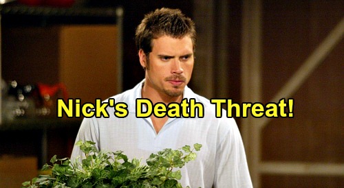 The Young and the Restless Spoilers: Wednesday, April 29 Recap – Nick’s Death Threat, Corpse Discovery – Drucilla Winters and Lily Drama
