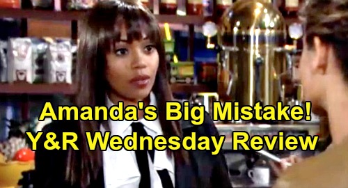 The Young and the Restless Spoilers: Wednesday, October 16 Review - Amanda Blows Her Cover - Victor Offers Billy Another Chance