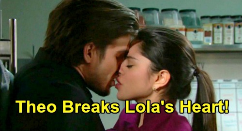 The Young and the Restless Spoilers: Theo Breaks Lola’s Heart, New Romance Doomed – Kyle’s Ex Set Up for More Misery?