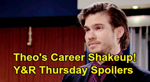 The Young and the Restless Spoilers: Thursday, March 19 – Jill’s Mystery Meeting – Theo’s Career Shakeup – Mariah’s Third Rejection