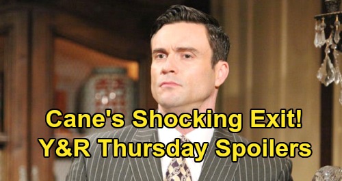 The Young and the Restless Spoilers: Thursday, November 28 – Cane’s Final Episode, Shocking Will Scam Conclusion – Devon Unleashes Fury