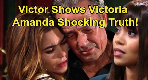 The Young and the Restless Spoilers: Victoria Scores Shocking Amanda Info – Victor Gives Daughter the Goods, Billy’s Mess Gets Dangerous