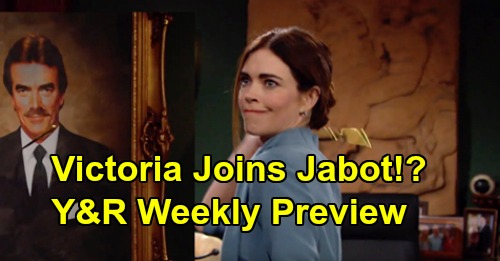 The Young and the Restless Spoilers: Week of October 7 Preview - Victoria Rages Against Victor - Quits Newman, Defects To Jabot?