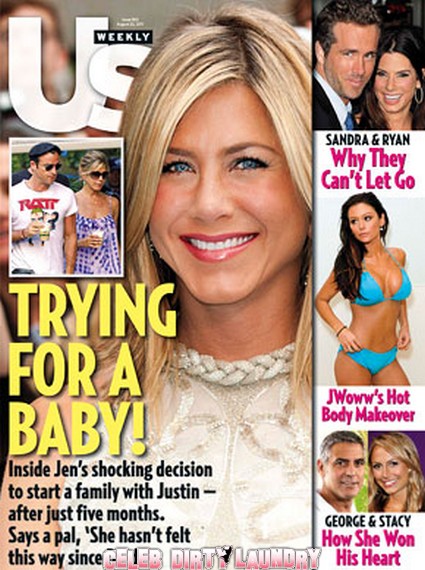 US Weekly: Jennifer Aniston & Justin Theroux Trying For A Baby! - Photo