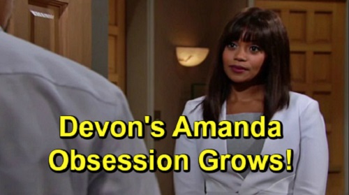 The Young and the Restless Spoilers: Devon’s Amanda Obsession Continues - Threatens Relationship With Elena