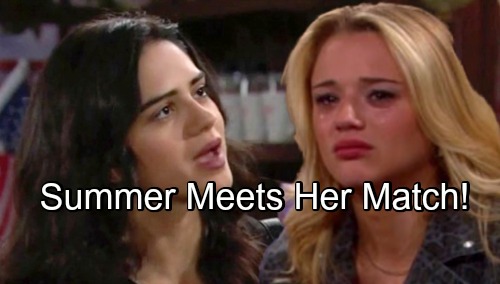 The Young and the Restless Spoilers: Jealous Summer Reels As Kyle and Lola Ignite - Summer's Met Her Match