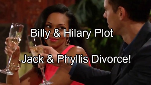 ‘The Young and the Restless’ Spoilers: Billy and Hilary Plot To Break Up Jack and Phyllis