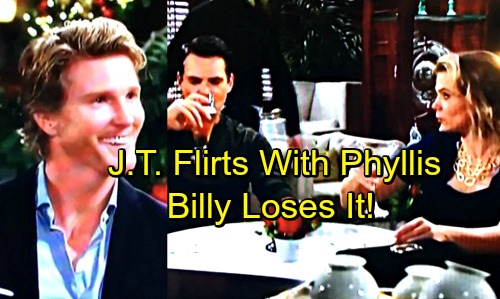 The Young and the Restless Spoilers: J.T. Makes a Play for Phyllis – Jealous Billy Loses It