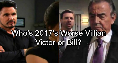 The Bold and the Beautiful Spoilers: Who's 2017's Bigger Villain – B&B Bill Spencer or The Young and the Restless Victor Newman?