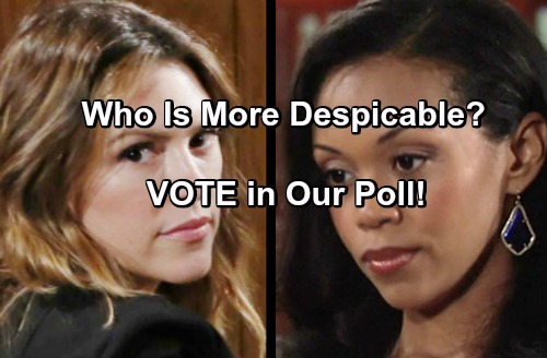 The Young and the Restless Spoilers POLL: Who is More Despicable - Hilary or Chloe?