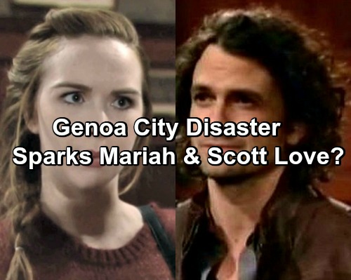 The Young and the Restless Spoilers: Could A Genoa City Disaster Spark Love Between Scott and Mariah?