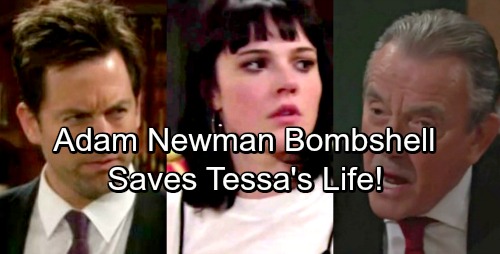 The Young and the Restless Spoilers: Adam Newman Bombshell Saves Tessa's Life - Undercover Snoop Earns Victor's Death Threat