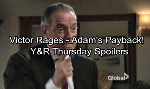 The Young and the Restless Spoilers: Thursday, April 13 - The Moustache Rages as Nikki Poisons Family Against Victor