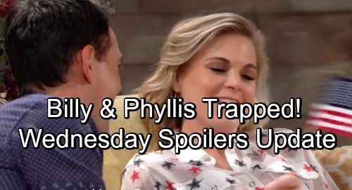 The Young and the Restless Spoilers: Wednesday, July 4 Update – Billy and Phyllis Trapped – Esther Warns Cane
